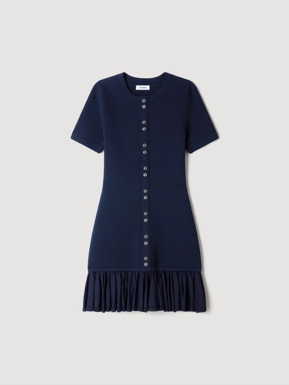 Sandro Mini knit dress with ruffles - Picture 6 of 14